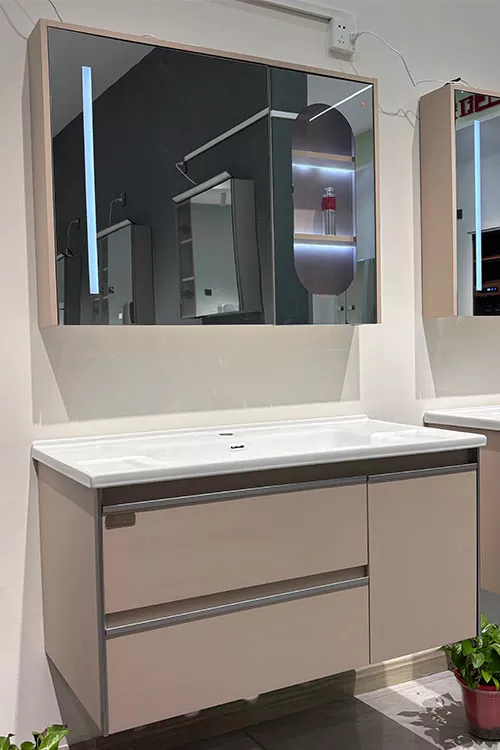 Modern-Style Multi-Layer Solid Wood Bathroom Vanity